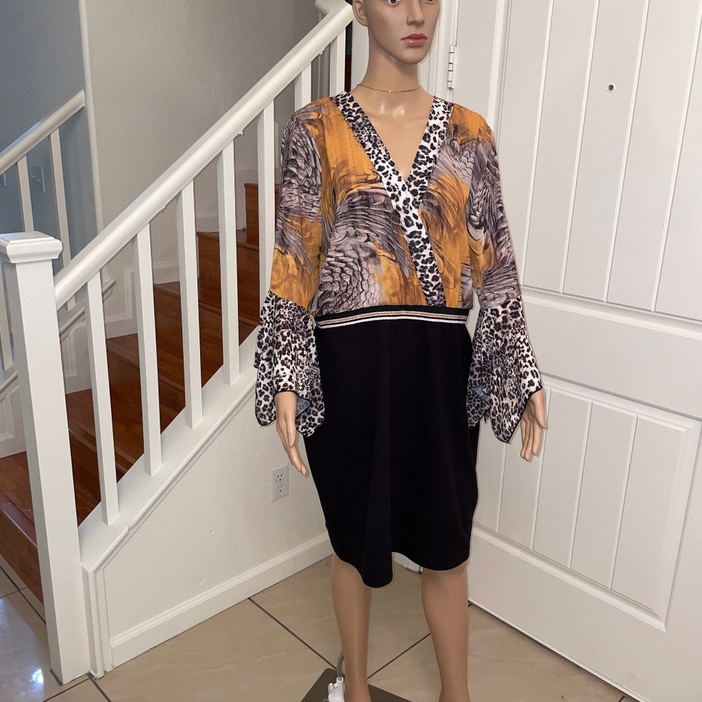 Animal Print MIDI Dress